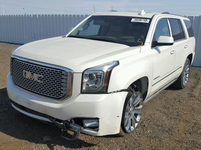 1GKS2CKJ4FR642188 - 2015 GMC YUKON DENA WHITE photo 2