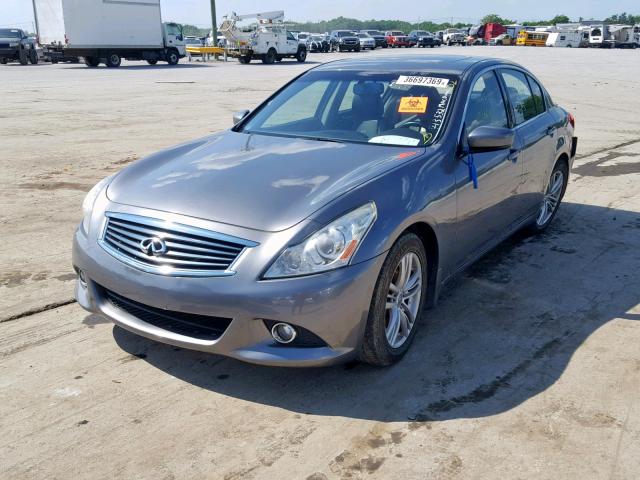 JN1CV6AP4DM713532 - 2013 INFINITI G37 BASE GRAY photo 2