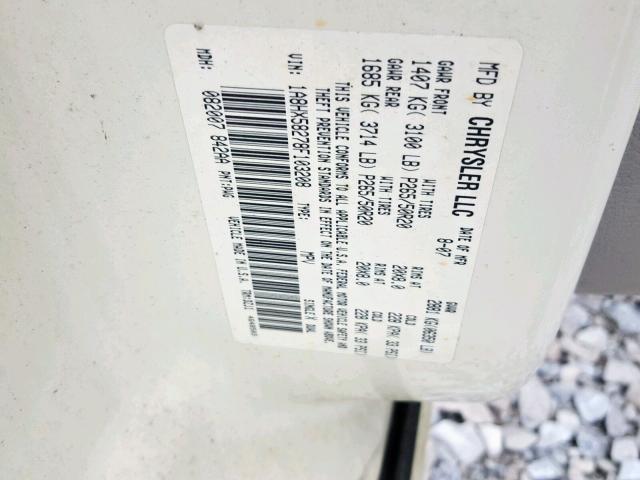 1A8HX58278F103208 - 2008 CHRYSLER ASPEN LIMI CREAM photo 10