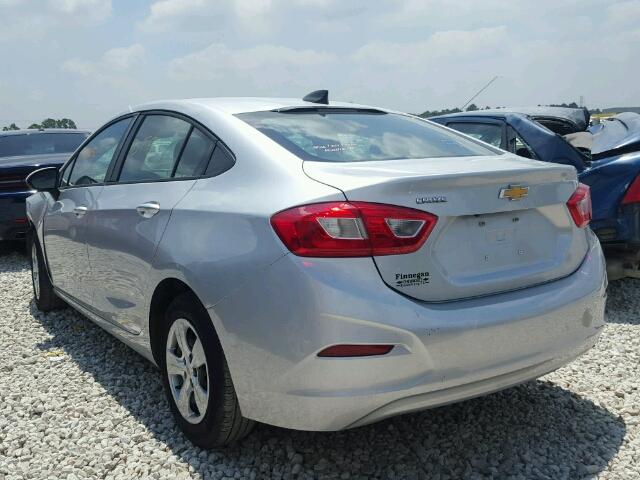 1G1BC5SMXH7165174 - 2017 CHEVROLET CRUZE LS SILVER photo 3