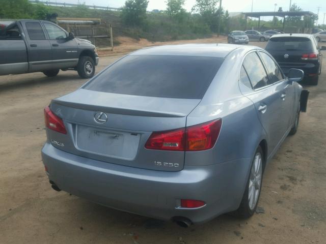 JTHBK262965025612 - 2006 LEXUS IS 250 BLUE photo 4