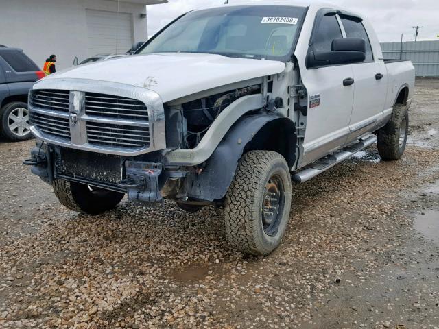 3D7KS29C07G739358 - 2007 DODGE RAM 2500 WHITE photo 2