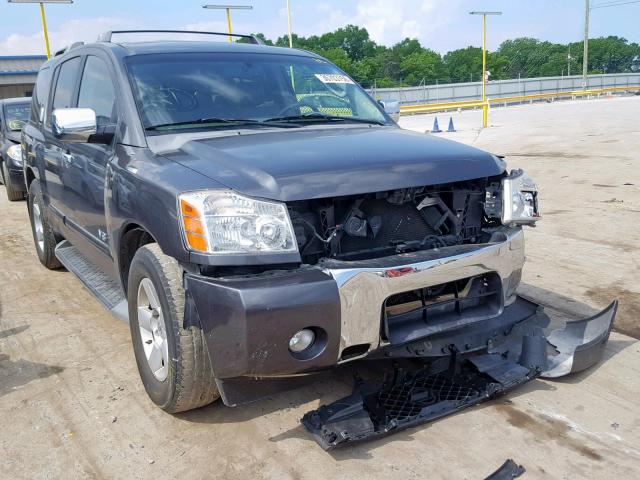 5N1BA08A77N720746 - 2007 NISSAN ARMADA SE BLACK photo 1