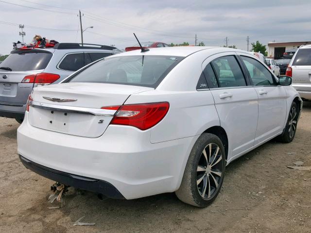 1C3CCBBB7EN102201 - 2014 CHRYSLER 200 TOURIN WHITE photo 4