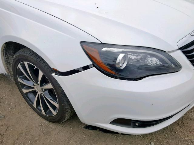 1C3CCBBB7EN102201 - 2014 CHRYSLER 200 TOURIN WHITE photo 9