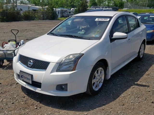 3N1AB6AP4BL624079 - 2011 NISSAN SENTRA 2.0 WHITE photo 2