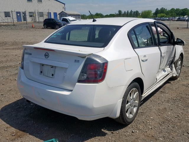 3N1AB6AP4BL624079 - 2011 NISSAN SENTRA 2.0 WHITE photo 4