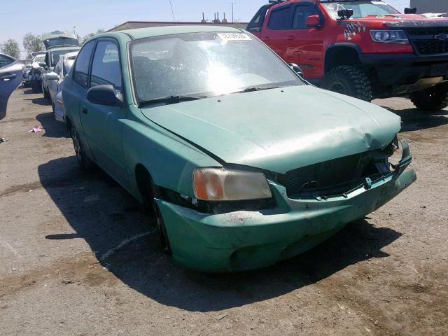 KMHCG35C41U090823 - 2001 HYUNDAI ACCENT GS GREEN photo 1