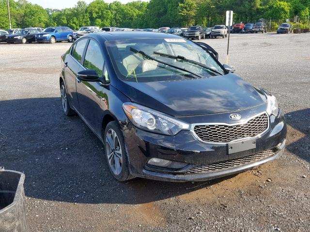 KNAFZ4A81E5179409 - 2014 KIA FORTE EX BLACK photo 1