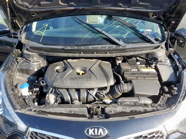 KNAFZ4A81E5179409 - 2014 KIA FORTE EX BLACK photo 7