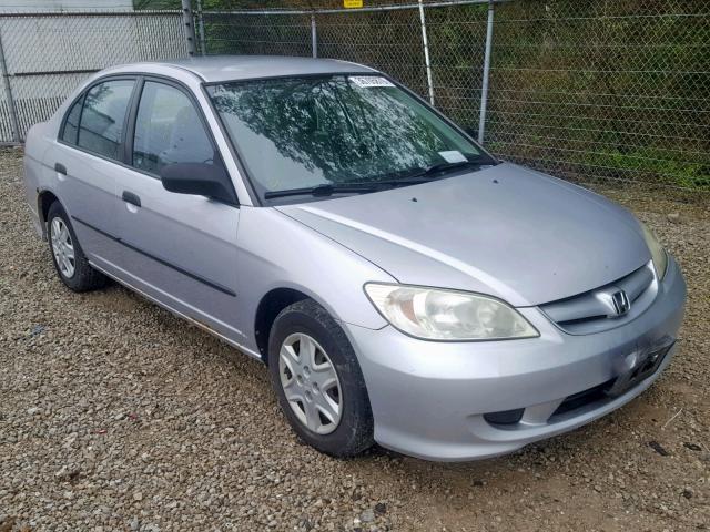 1HGES16364L017088 - 2004 HONDA CIVIC DX V SILVER photo 1