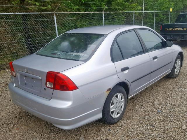 1HGES16364L017088 - 2004 HONDA CIVIC DX V SILVER photo 4