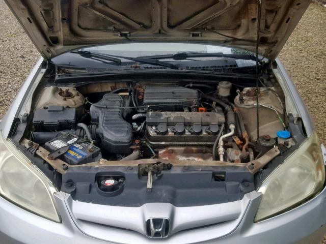 1HGES16364L017088 - 2004 HONDA CIVIC DX V SILVER photo 7