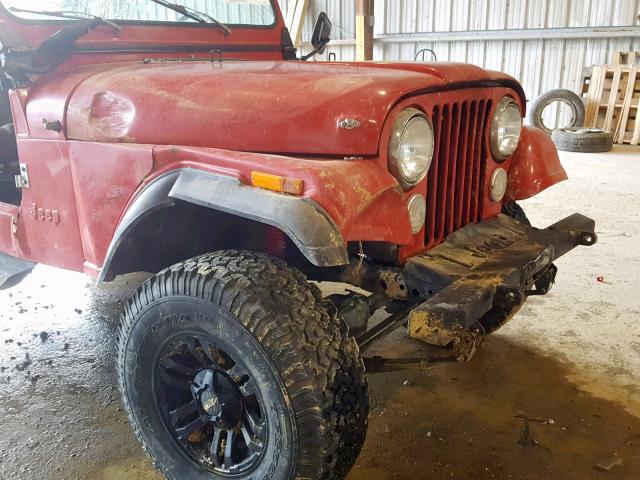 1JCUM87E3ET087452 - 1984 JEEP JEEP CJ7 RED photo 10