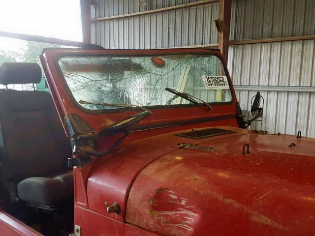 1JCUM87E3ET087452 - 1984 JEEP JEEP CJ7 RED photo 9