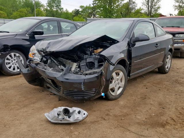 1G1AK15F667843131 - 2006 CHEVROLET COBALT LS BLACK photo 2