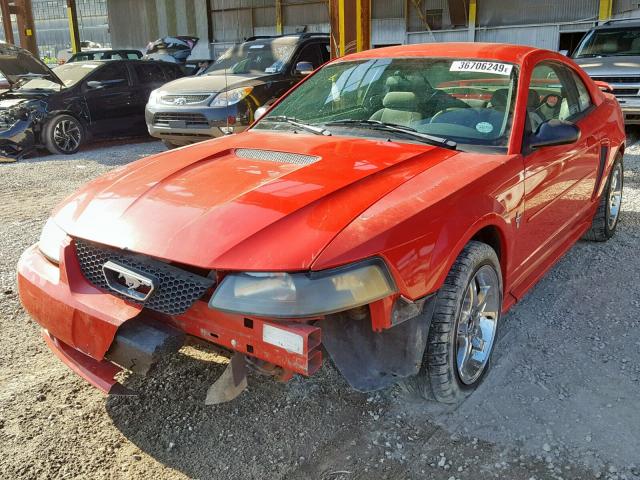 1FAFP40412F213917 - 2002 FORD MUSTANG RED photo 2