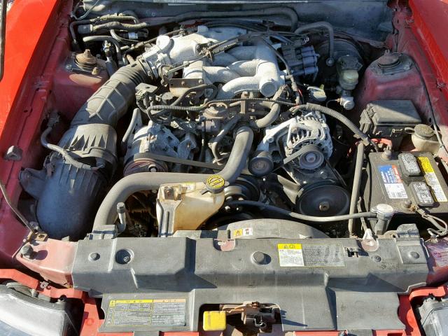 1FAFP40412F213917 - 2002 FORD MUSTANG RED photo 7