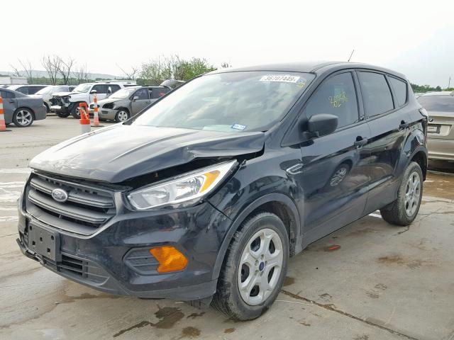 1FMCU0F77HUE25933 - 2017 FORD ESCAPE S BLACK photo 2