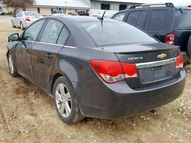 1G1P75SZ9E7145239 - 2014 CHEVROLET CRUZE GRAY photo 3