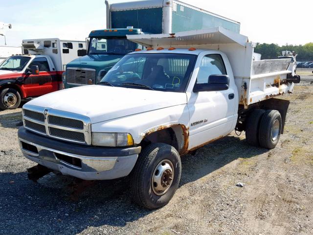 3B6MC36541M276813 - 2001 DODGE RAM 3500 WHITE photo 2