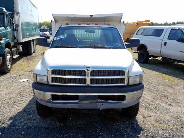 3B6MC36541M276813 - 2001 DODGE RAM 3500 WHITE photo 9