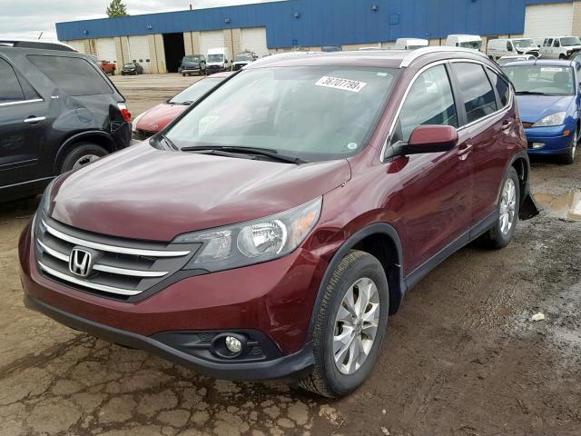 5J6RM4H78EL093094 - 2014 HONDA CR-V EXL RED photo 2