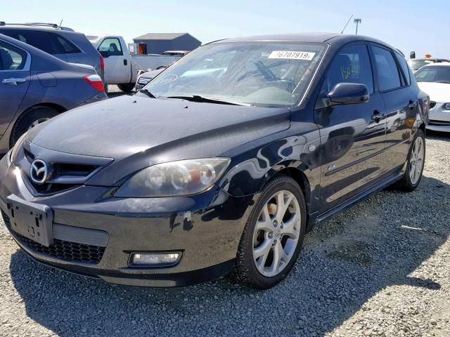 JM1BK344971674623 - 2007 MAZDA 3 HATCHBAC BLACK photo 2