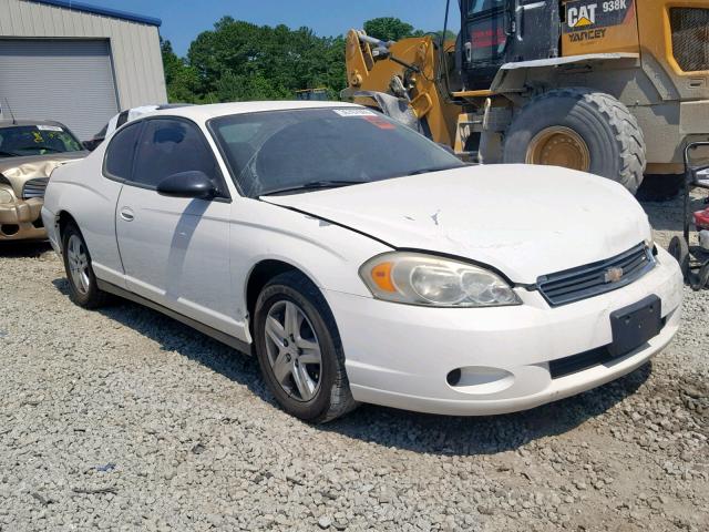 2G1WJ15K069188274 - 2006 CHEVROLET MONTE CARL WHITE photo 1