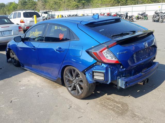 SHHFK7H42JU404505 - 2018 HONDA CIVIC SPOR BLUE photo 3