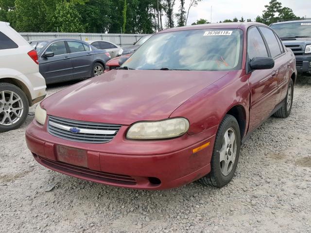 1G1ND52F15M188044 - 2005 CHEVROLET CLASSIC BURGUNDY photo 2