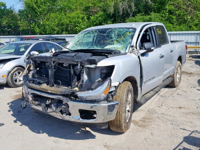 1N6AA1EJ7JN519685 - 2018 NISSAN TITAN S SILVER photo 2