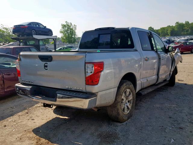 1N6AA1EJ7JN519685 - 2018 NISSAN TITAN S SILVER photo 4