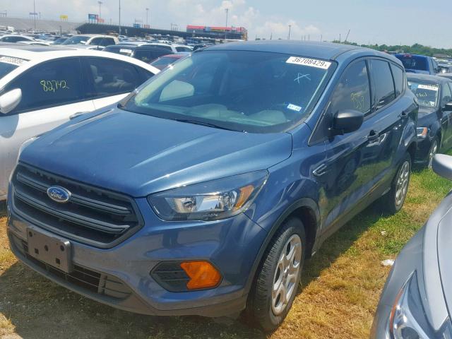 1FMCU0F71JUB11460 - 2018 FORD ESCAPE S BLUE photo 2