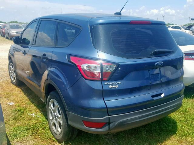 1FMCU0F71JUB11460 - 2018 FORD ESCAPE S BLUE photo 3