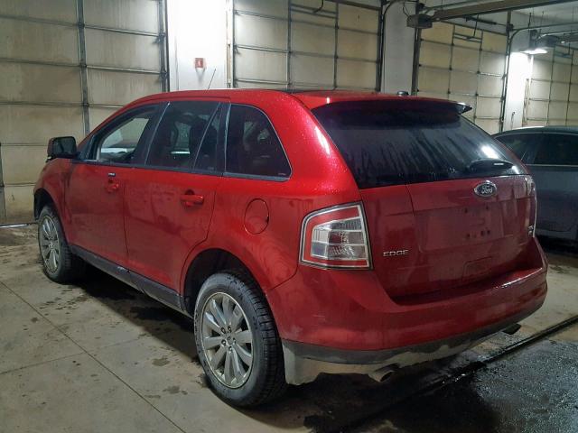 2FMDK4JC6ABB10820 - 2010 FORD EDGE SEL RED photo 3