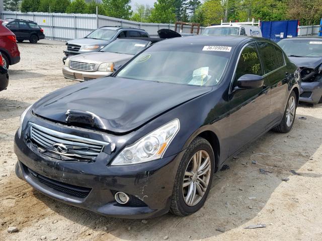 JN1CV6AR8DM751461 - 2013 INFINITI G37 BLACK photo 2