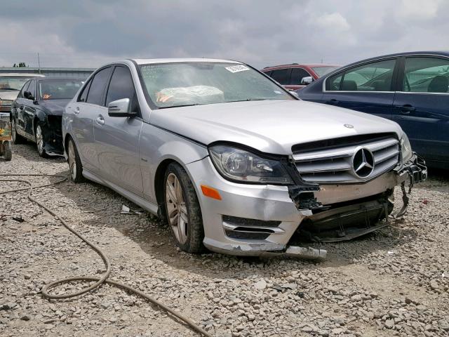 WDDGF4HB8CA609268 - 2012 MERCEDES-BENZ C 250 SILVER photo 1