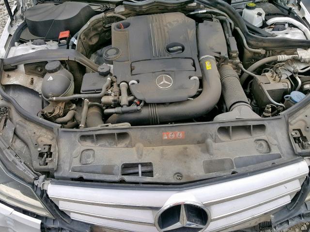 WDDGF4HB8CA609268 - 2012 MERCEDES-BENZ C 250 SILVER photo 7