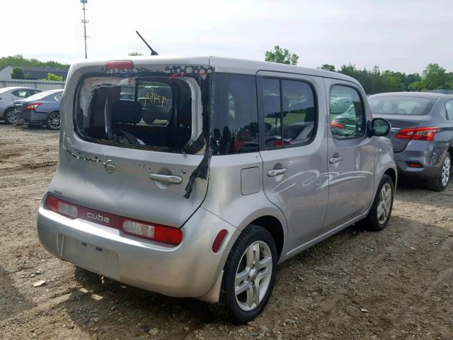 JN8AZ28RX9T105895 - 2009 NISSAN CUBE BASE SILVER photo 4