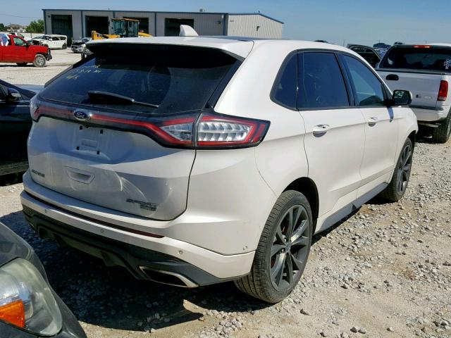 2FMPK4AP4FBB77293 - 2015 FORD EDGE SPORT WHITE photo 4