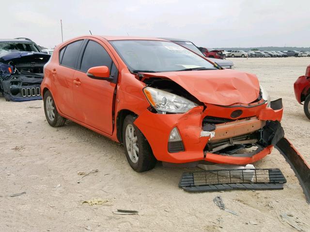 JTDKDTB35D1040452 - 2013 TOYOTA PRIUS C ORANGE photo 1