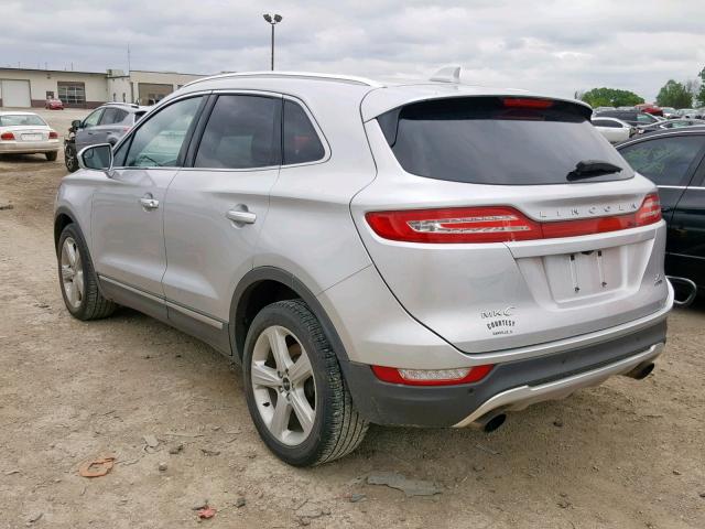 5LMCJ1A90FUJ47300 - 2015 LINCOLN MKC SILVER photo 3