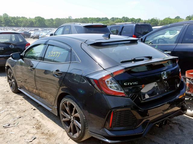 SHHFK7H4XHU404617 - 2017 HONDA CIVIC SPOR BLACK photo 3