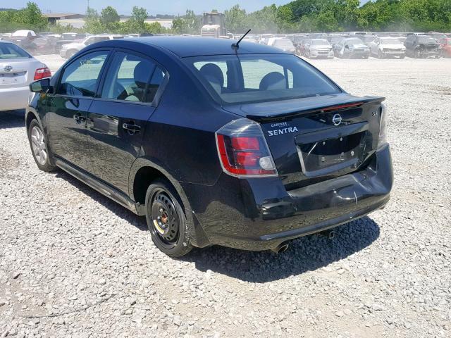 3N1AB6AP2CL738339 - 2012 NISSAN SENTRA 2.0 BLACK photo 3