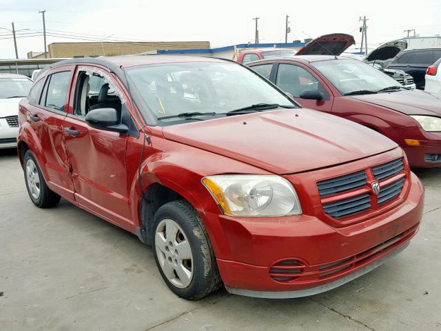 1B3HB28B97D137344 - 2007 DODGE CALIBER RED photo 1