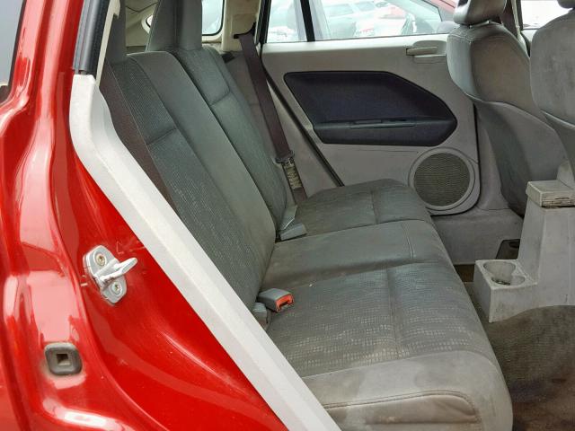 1B3HB28B97D137344 - 2007 DODGE CALIBER RED photo 6