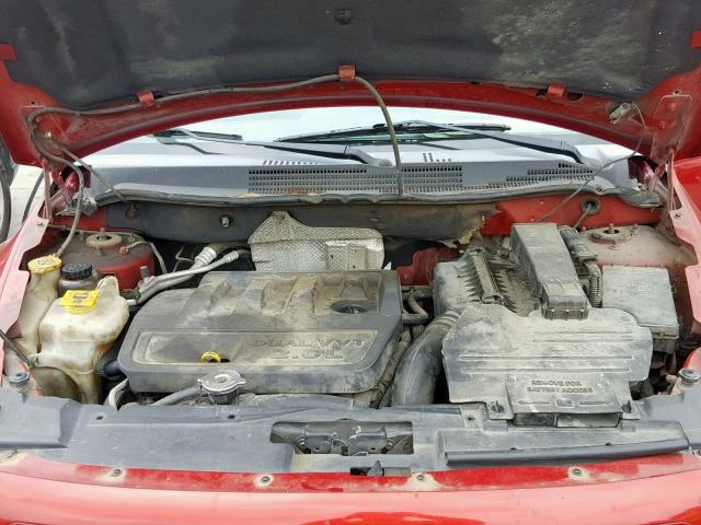 1B3HB28B97D137344 - 2007 DODGE CALIBER RED photo 7