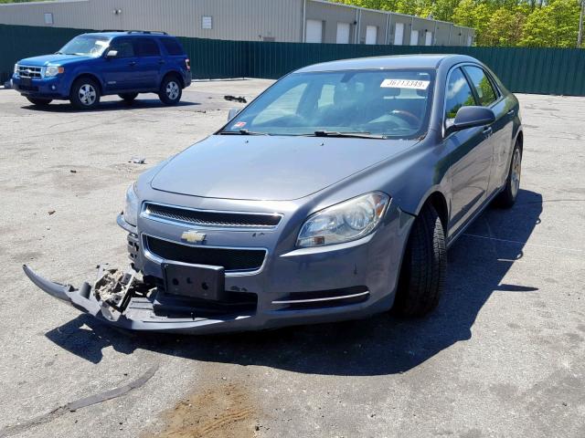 1G1ZH57B294212451 - 2009 CHEVROLET MALIBU 1LT GRAY photo 2