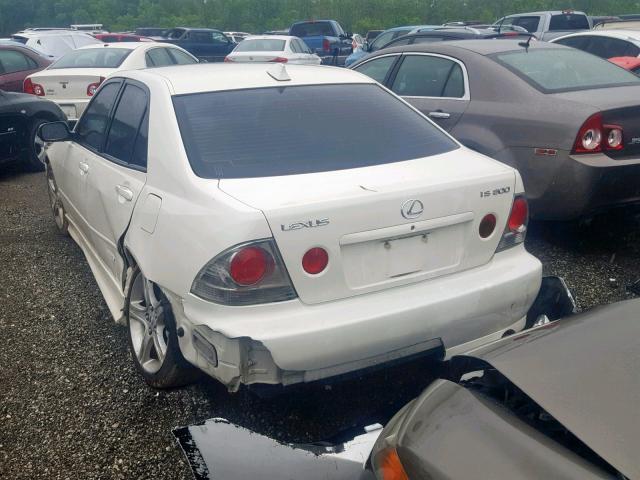 JTHBD182X10011824 - 2001 LEXUS IS 300 WHITE photo 3